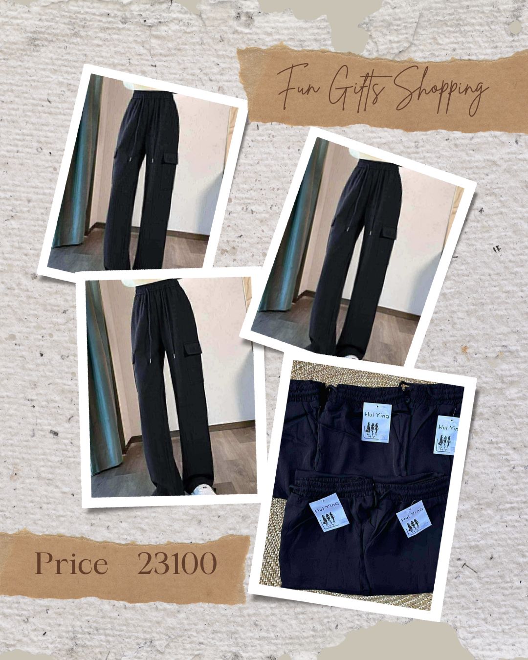 Style pantဘေးပေါင်အိတ်ပါ🍎