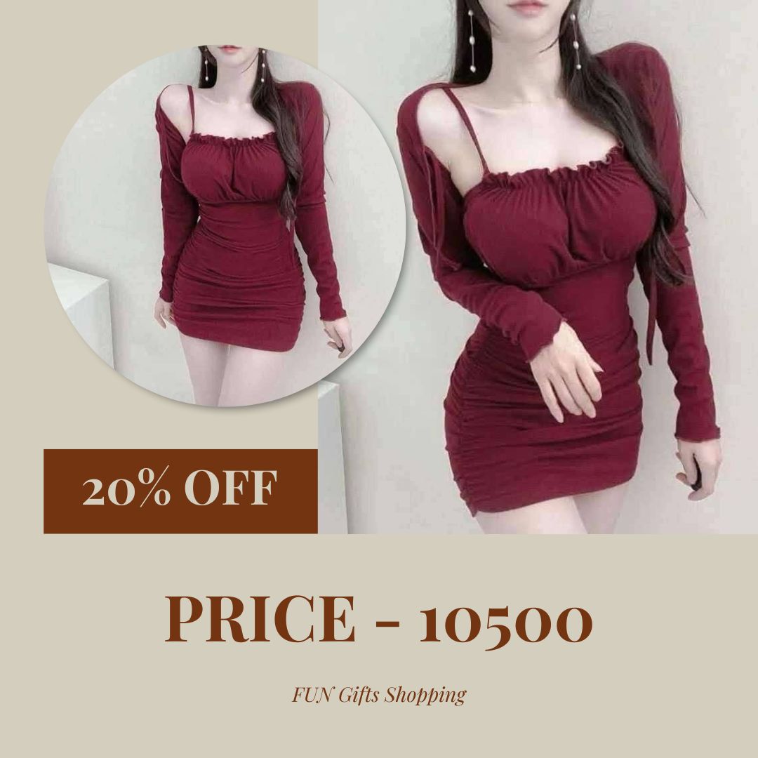 🍒2 in 1 Body Fit ဂါဝန်🍒